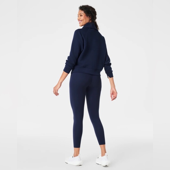 SPANXshape™ Booty Boost® 7/8 Leggings Navy Blue Size Medium - Picture 5 of 13
